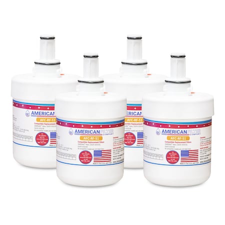 AFC Brand AFC-RF-S1, Compatible To Samsung RH269LBSH Refrigerator Water Filters (4PK) Made By AFC